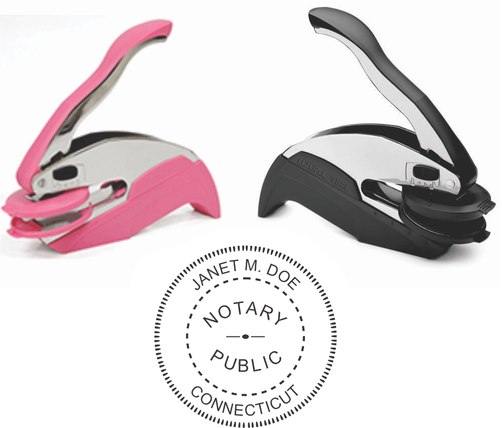 Connecticut Personalized Notary Seal Embosser